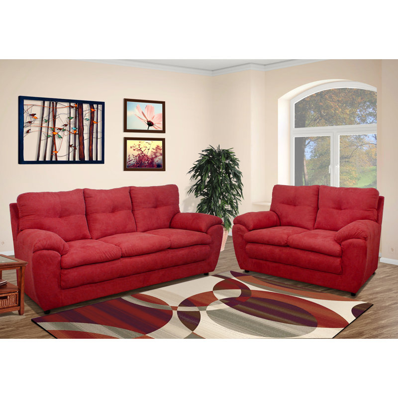 Wayfair red couch discount